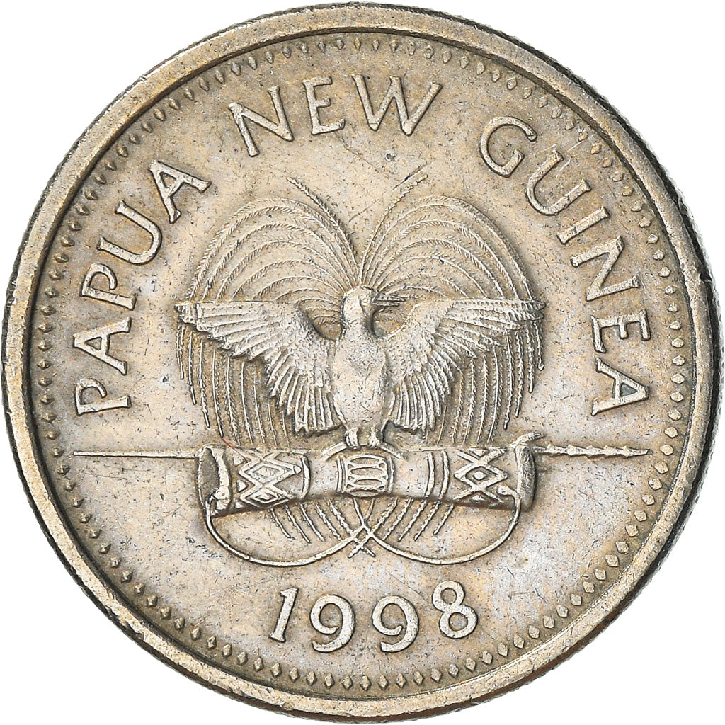 Münze, Papua New Guinea, 5 Toea, 1998, SS, Copper-nickel, KM:3