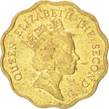 Coin, Hong Kong, Elizabeth II, 20 Cents, 1989, AU(50-53), Nickel-brass, KM:59