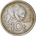 Moneta, Papua Nowa Gwinea, 10 Toea, 1998, EF(40-45), Miedź-Nikiel, KM:4