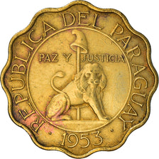 Münze, Paraguay, 25 Centimos, 1953, S+, Aluminum-Bronze, KM:27