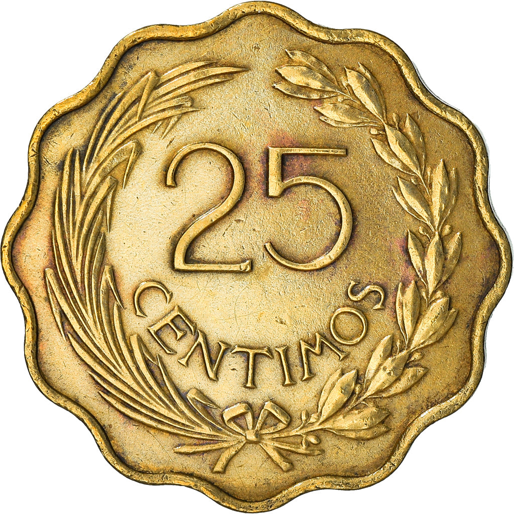Münze, Paraguay, 25 Centimos, 1953, S+, Aluminum-Bronze, KM:27