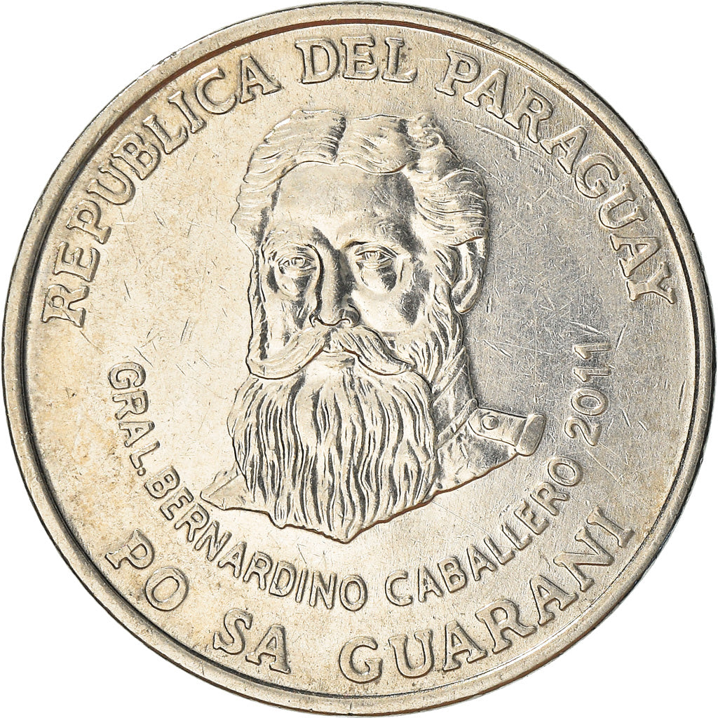 Coin, Paraguay, 500 Guaranies, 2011, EF(40-45), Nickel-Steel, KM:195a