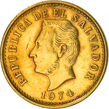 Munten, El Salvador, 2 Centavos, 1974, British Royal Mint, England, FR+