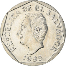 Münze, El Salvador, 10 Centavos, 1995, VZ+, Copper-Nickel Clad Steel, KM:155b