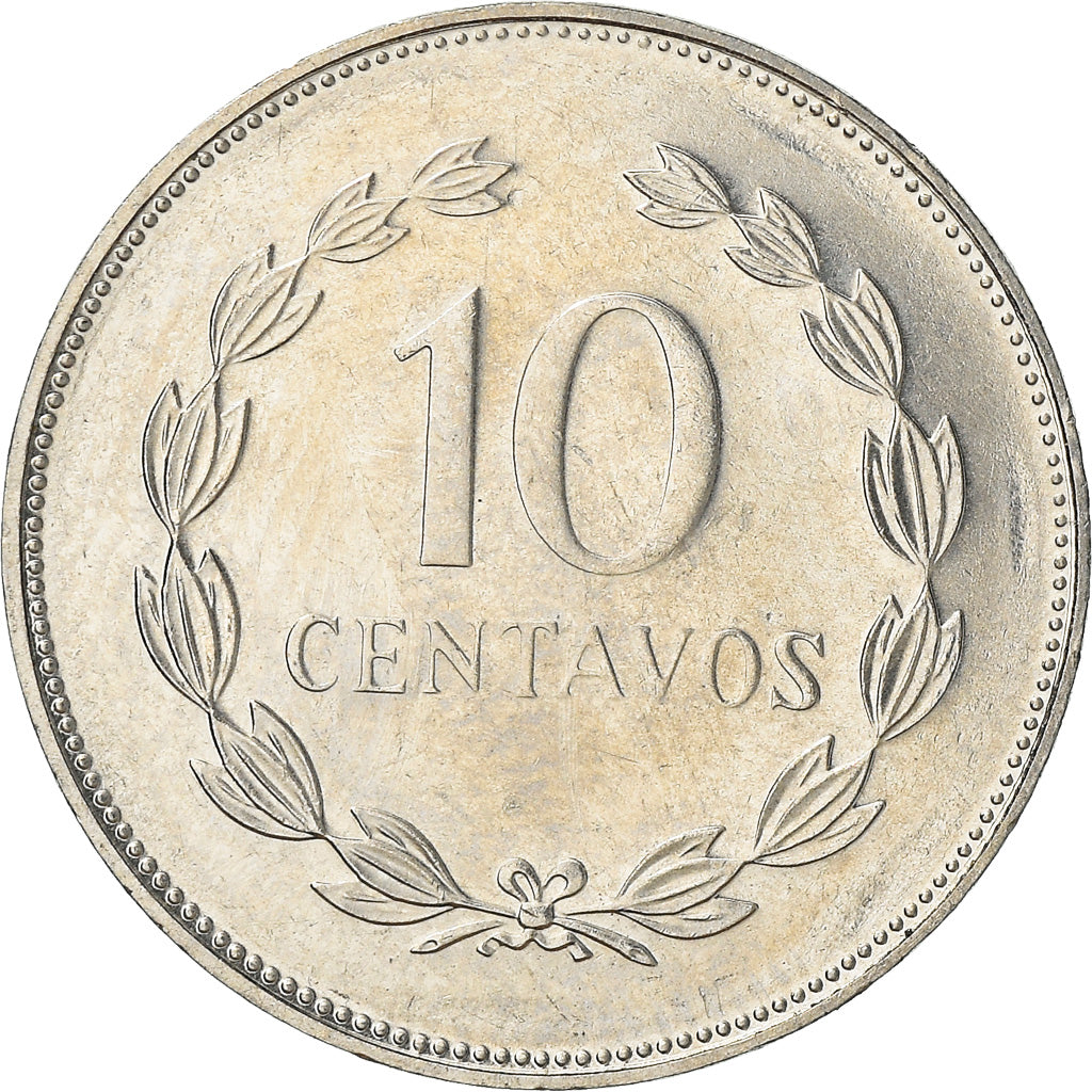 Münze, El Salvador, 10 Centavos, 1995, VZ+, Copper-Nickel Clad Steel, KM:155b