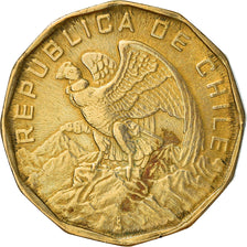 Münze, Chile, 50 Escudos, 1974, S+, Nickel-brass, KM:201