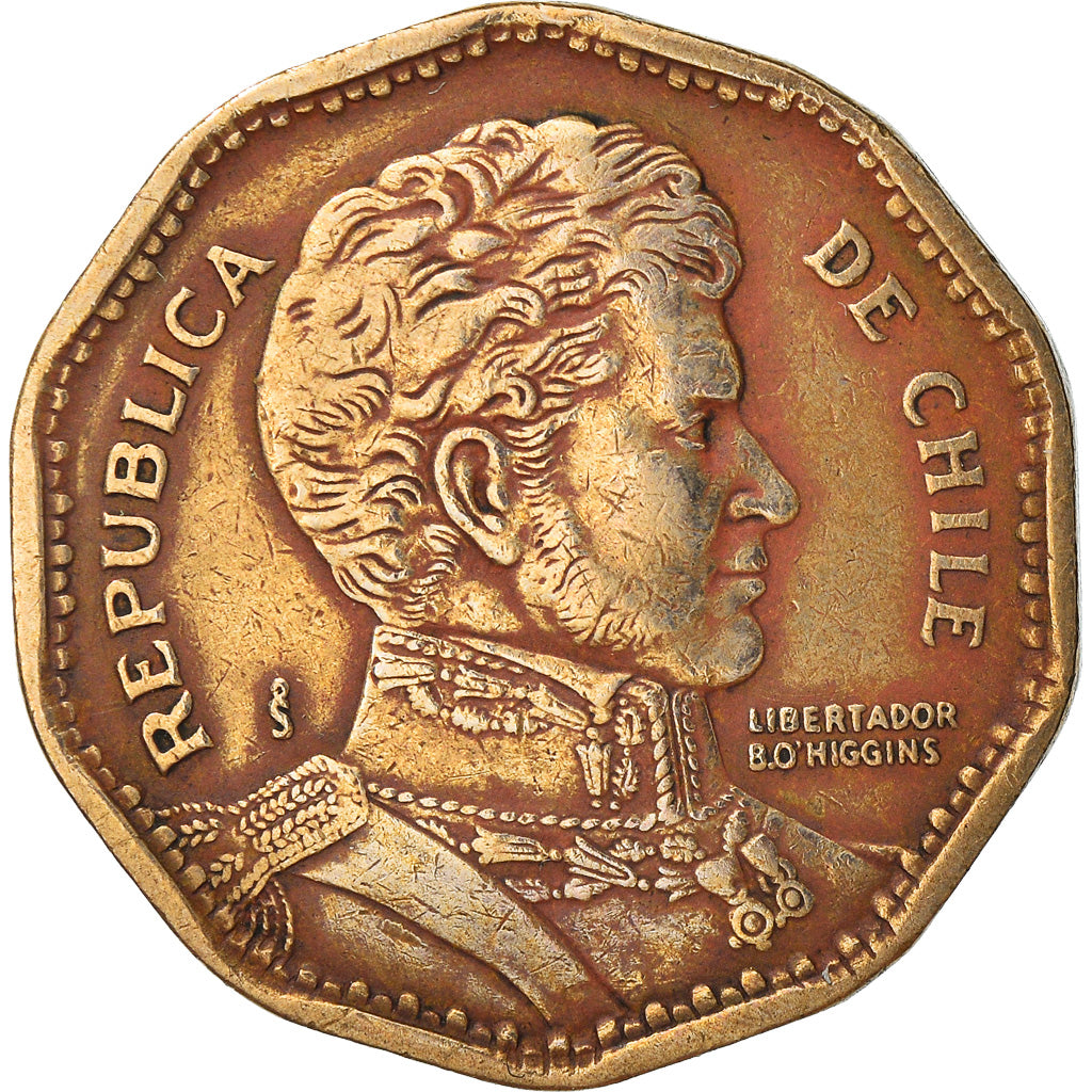 Moneta, Cile, 50 Pesos, 1981, Santiago, MB, Alluminio-bronzo, KM:219.1
