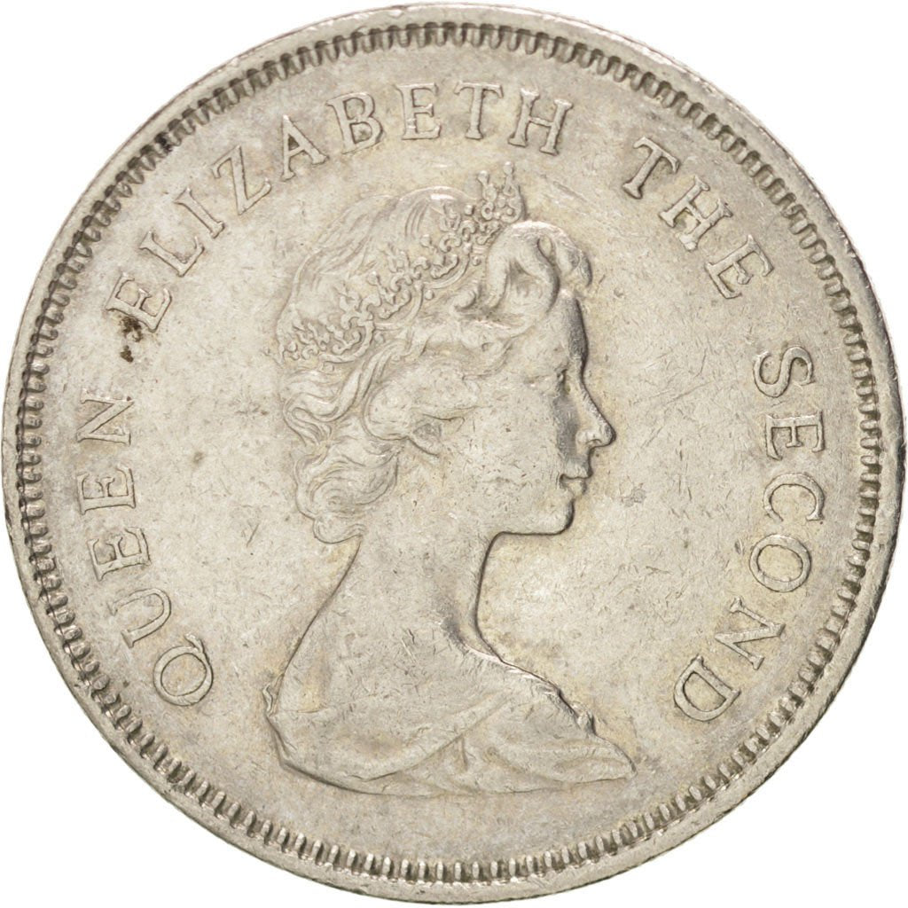 HONG KONG, Dollar, 1980, KM #43, AU(50-53), Copper-Nickel, 25.5, 7.10
