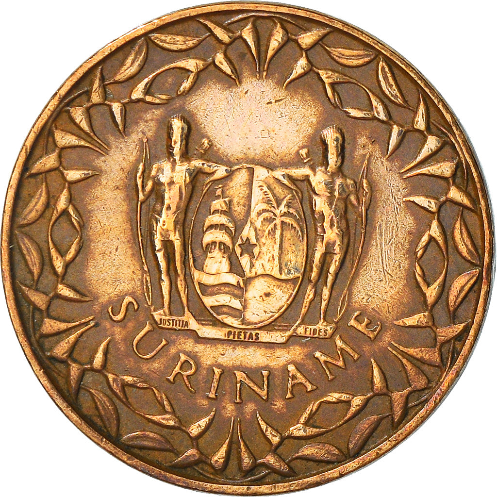 Moeda, Suriname, Cent, 1972, EF(40-45), Bronze, KM:11
