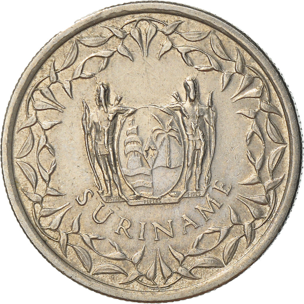 Münze, Suriname, 25 Cents, 2012, SS+, Nickel plated steel