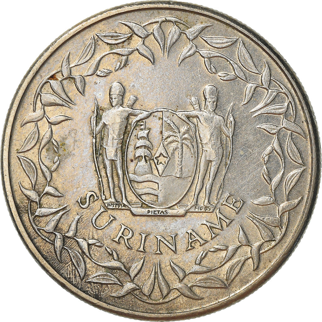 Moneta, Suriname, 100 Cents, 1989, BB, Rame-nichel, KM:23