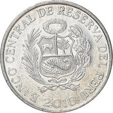 Moeda, Peru, Centimo, 2010, Lima, AU(50-53), Alumínio, KM:303.4a