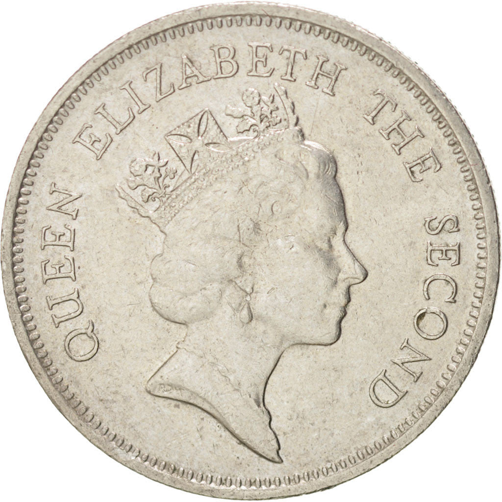 HONG KONG, Dollar, 1989, KM #63, AU(55-58), Copper-Nickel, 25.5, 7.05