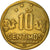 Coin, Peru, 10 Centimos, 1998, Lima, VF(30-35), Brass, KM:305.2