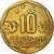 Coin, Peru, 10 Centimos, 1999, Lima, VF(30-35), Brass, KM:305.3