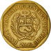 Moneda, Perú, 10 Centimos, 2006, Lima, BC+, Latón, KM:305.4