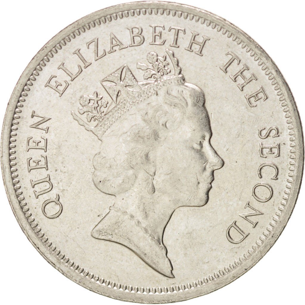 HONG KONG, Dollar, 1990, KM #63, MS(60-62), Copper-Nickel, 25.5, 7.19