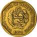 Moneda, Perú, 20 Centimos, 1991, Lima, BC+, Latón, KM:306.1