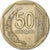Munten, Peru, 50 Centimos, 2003, Lima, FR+, Copper-Nickel-Zinc, KM:307.4