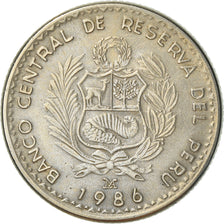 Moneda, Perú, Inti, 1986, Lima, MBC+, Cobre - níquel, KM:296