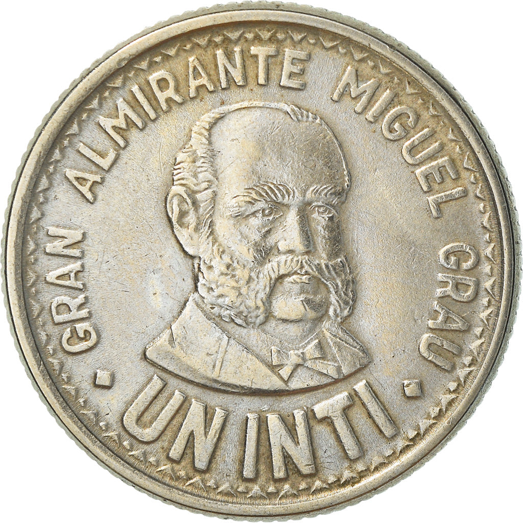 Moneda, Perú, Inti, 1986, Lima, MBC+, Cobre - níquel, KM:296