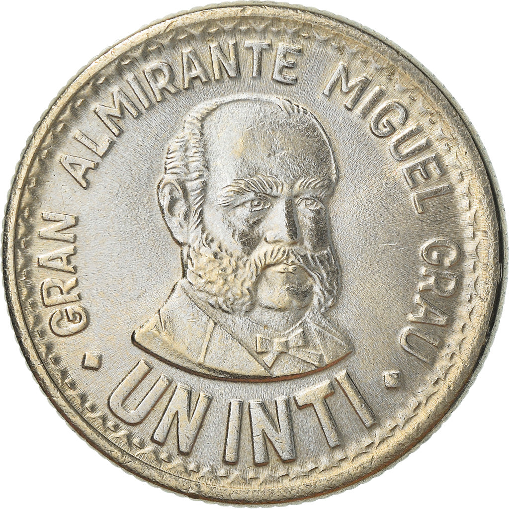 Moneda, Perú, Inti, 1987, Lima, SC, Cobre - níquel, KM:296