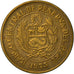 Moneta, Perù, 1/2 Sol, 1975, Lima, BB+, Ottone, KM:260