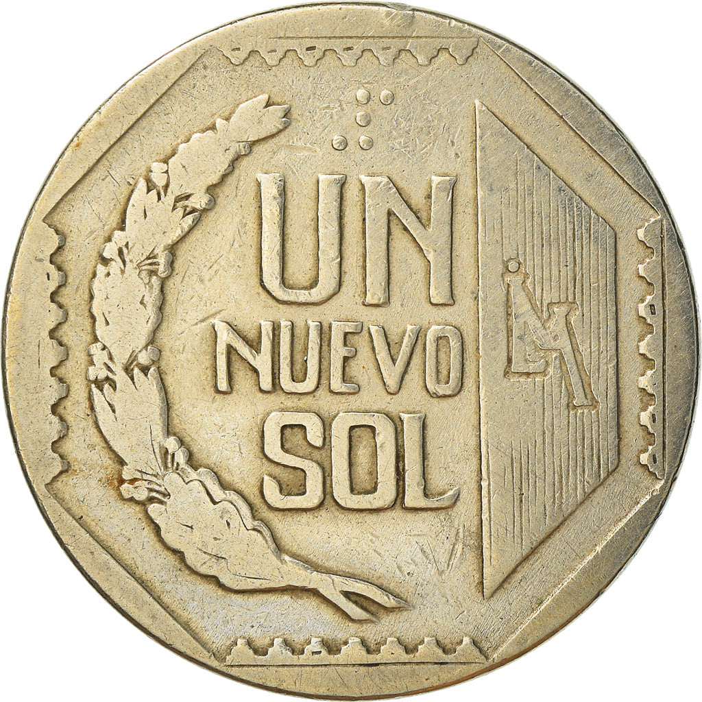 Coin, Peru, Nuevo Sol, 1991, Lima, VF(30-35), Copper-Nickel-Zinc, KM:308.1