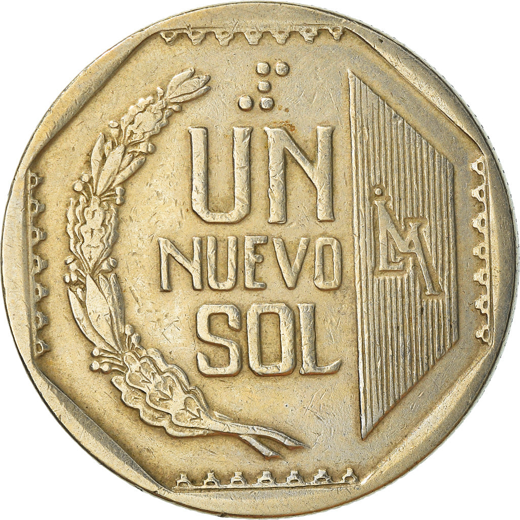 Moneda, Perú, Nuevo Sol, 1996, Lima, BC+, Cobre - níquel - cinc, KM:308.1