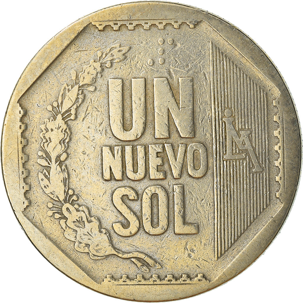 Moneda, Perú, Nuevo Sol, 2000, Lima, BC+, Cobre - níquel - cinc, KM:308.3