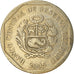 Münze, Peru, Nuevo Sol, 2005, Lima, S+, Copper-Nickel-Zinc, KM:308.4