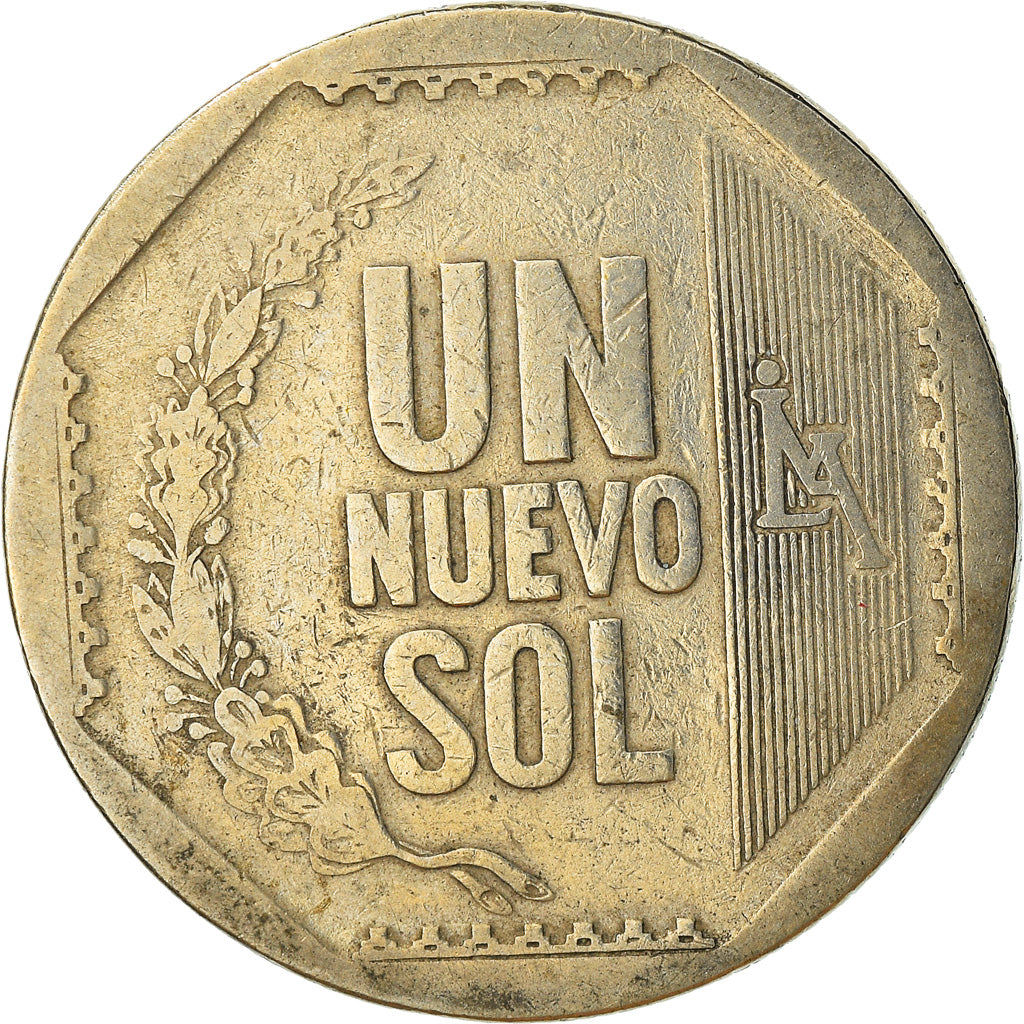 Moneda, Perú, Nuevo Sol, 2005, Lima, BC+, Cobre - níquel - cinc, KM:308.4