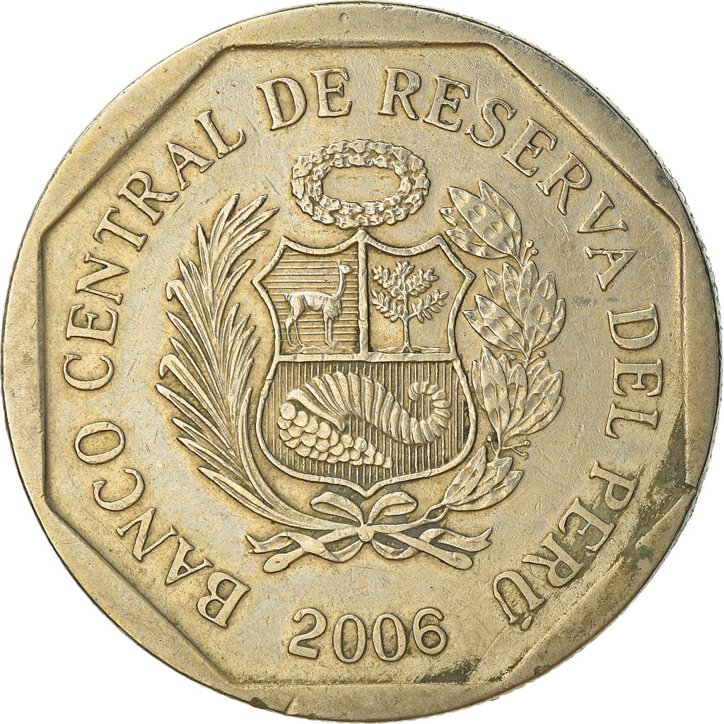Monnaie, Pérou, Nuevo Sol, 2006, Lima, TTB, Copper-Nickel-Zinc, KM:308.4