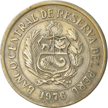 Münze, Peru, 5 Soles, 1976, S+, Copper-nickel, KM:267