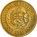Moneda, Perú, 5 Soles, 1979, Lima, MBC+, Latón, KM:271