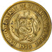 Moneta, Peru, 10 Soles, 1979, Lima, VF(20-25), Mosiądz, KM:272.2