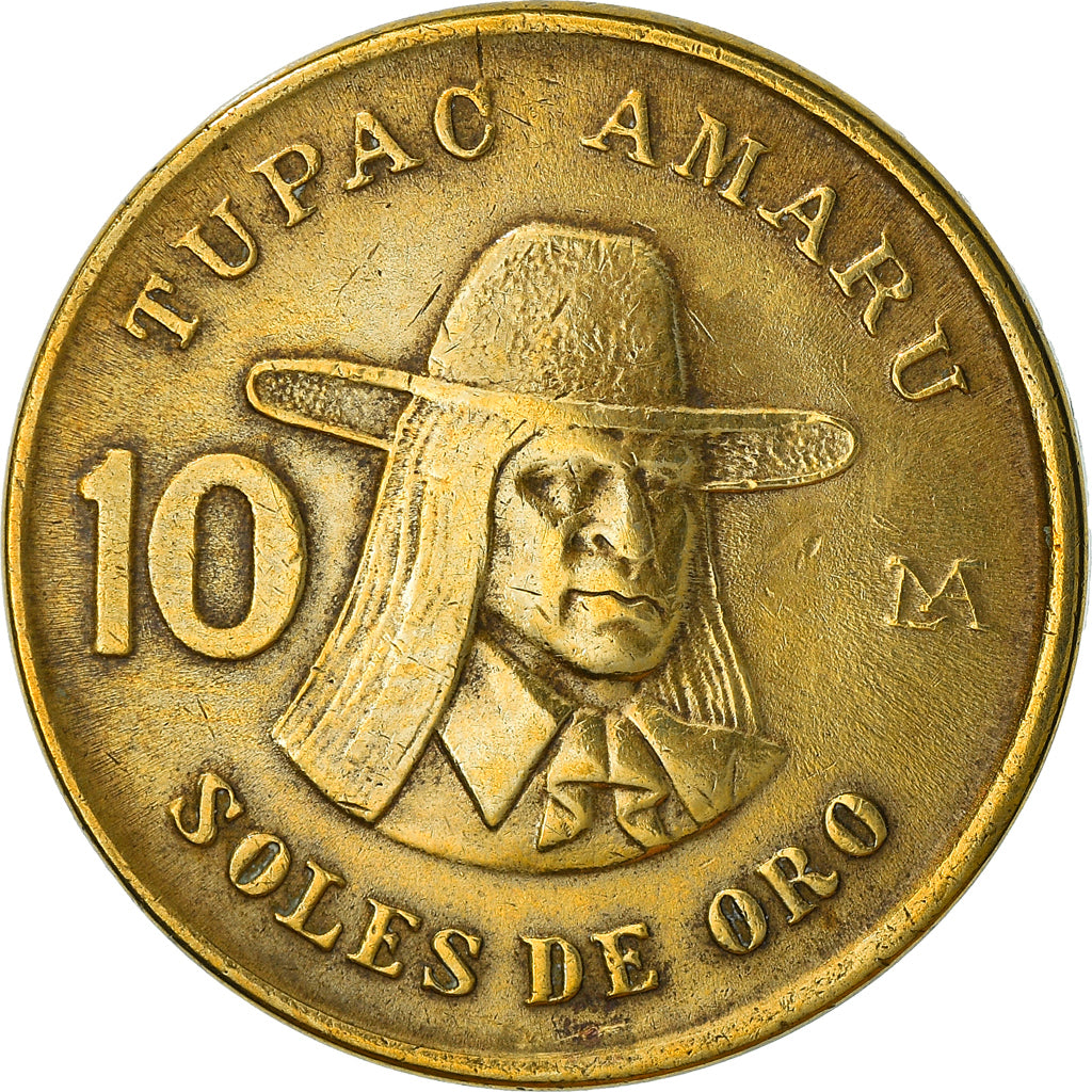 Moneta, Perù, 10 Soles, 1979, Lima, MB, Ottone, KM:272.2