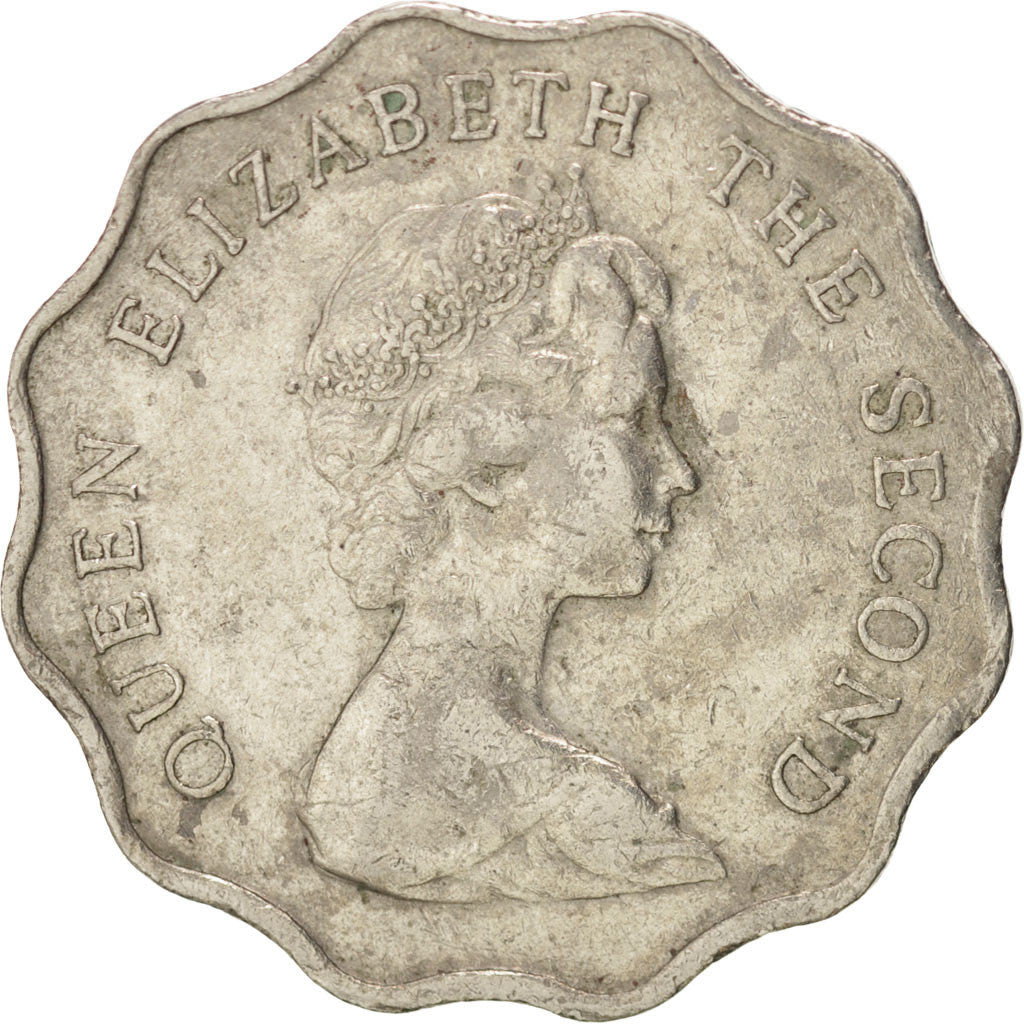 Coin, Hong Kong, Elizabeth II, 2 Dollars, 1981, AU(50-53), Copper-nickel, KM:37