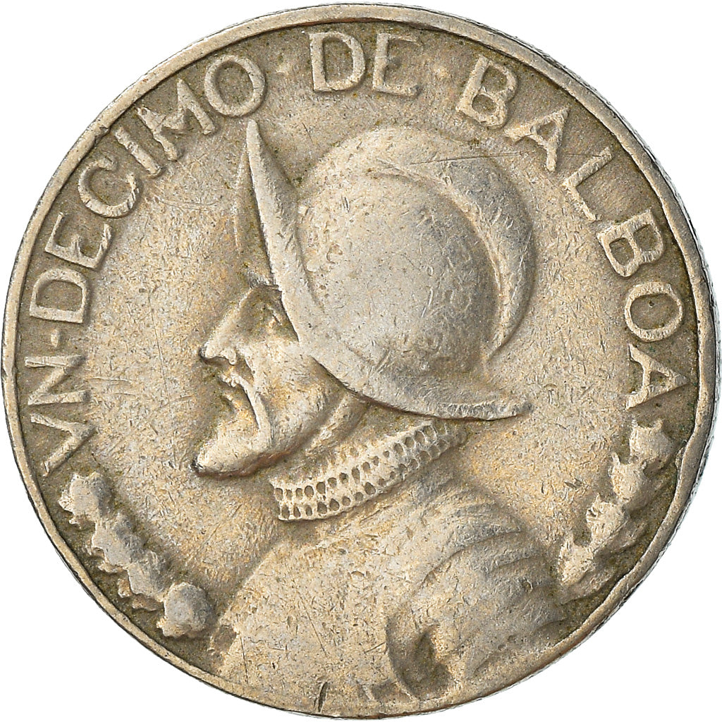 Monnaie, Panama, 1/10 Balboa, 1982, TTB, Copper-Nickel Clad Copper, KM:10