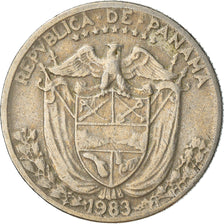 Moneda, Panamá, 1/10 Balboa, 1983, MBC, Cobre - níquel recubierto de cobre