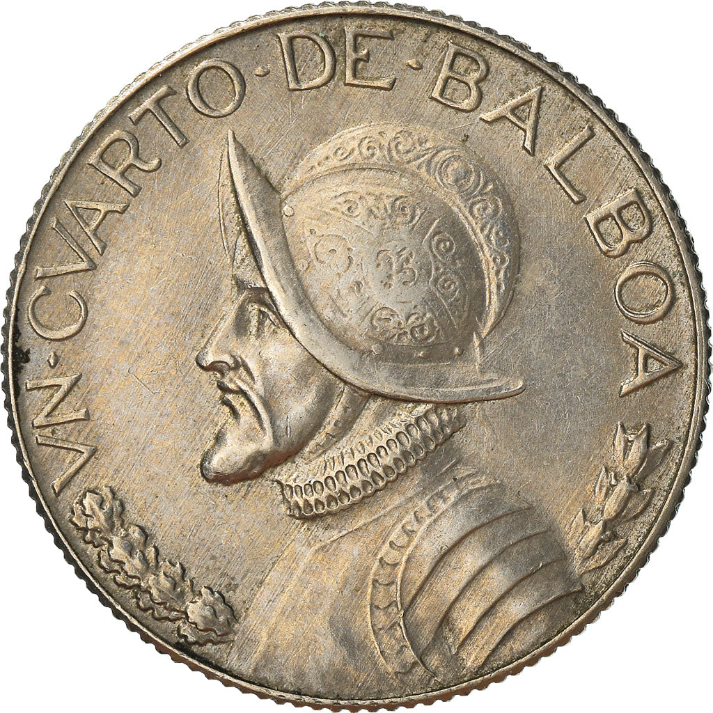 Moneta, Panama, 1966 dates struck at US Mint in San Francisco., 1/4 Balboa