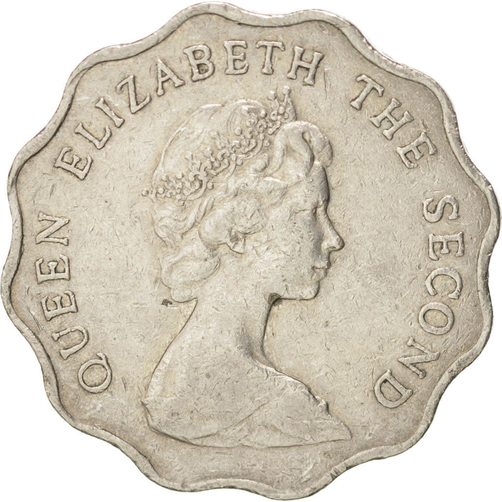 Hong Kong, Elizabeth II, 2 Dollars, 1982, BB+, Rame-nichel, KM:37