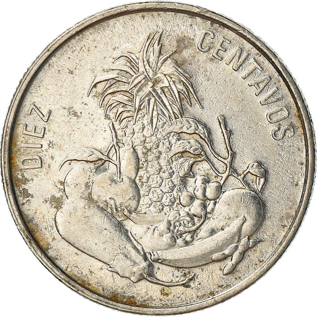 Moneta, Repubblica domenicana, 10 Centavos, 1989, BB, Acciaio ricoperto in