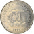 Moeda, República Dominicana, 25 Centavos, 1991, EF(40-45), Aço Revestido a