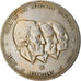 Moneda, República Dominicana, 25 Centavos, 1984, BC+, Níquel recubierto de