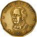 Moneta, Repubblica domenicana, Peso, 2002, MB+, Ottone, KM:80.2
