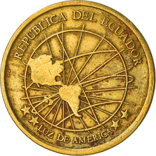 Munten, Ecuador, Centavo, Un, 2000, FR+, Tin, KM:104