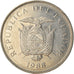 Monnaie, Équateur, 20 Sucres, 1988, TTB, Nickel Clad Steel, KM:94.1