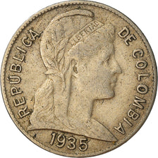 Moneta, Colombia, 2 Centavos, 1935, BB, Rame-nichel, KM:198