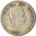 Moneda, Colombia, 10 Centavos, 1920, BC+, Plata, KM:196.1